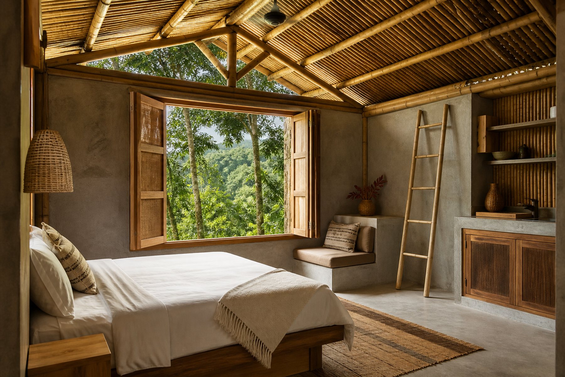 Interior detail at Casa Bambu